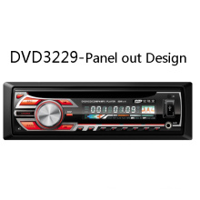 Panel desmontable fuera un DIN 1DIN coches reproductor de DVD Stereo Radio FM / Am USB SD Aux MP3 Audio Video animación sistema Multimedia